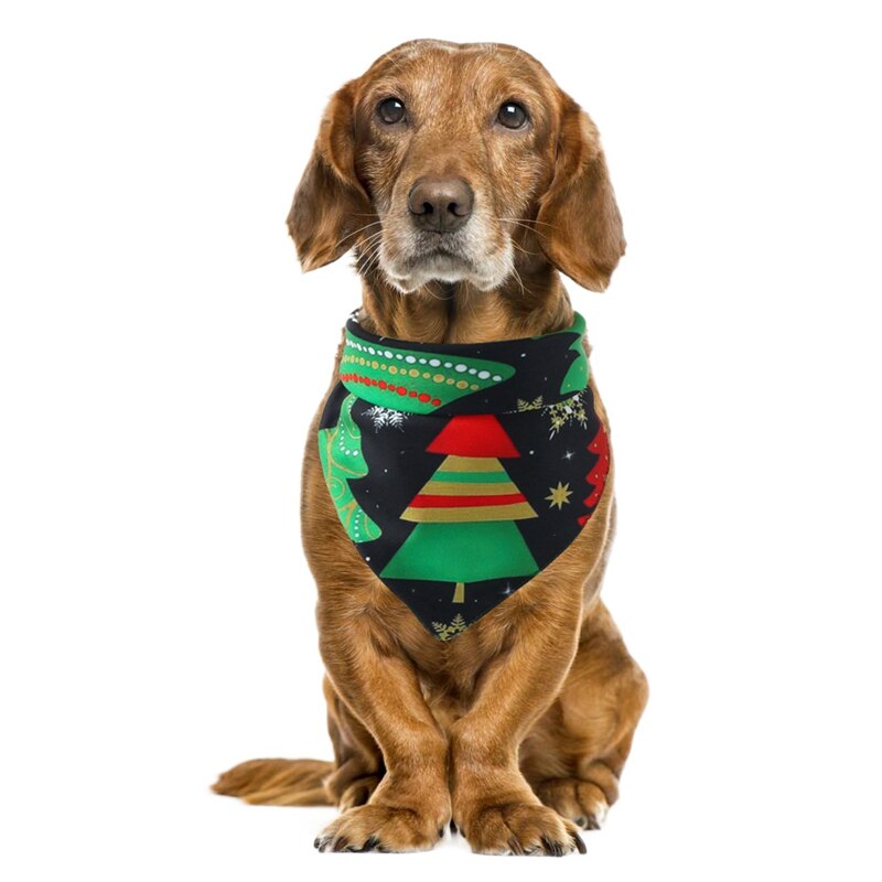 Haustier Waschbar Schal Taschentücher Lätzchen Pflege Zubehör Weihnachten Hund Bandana