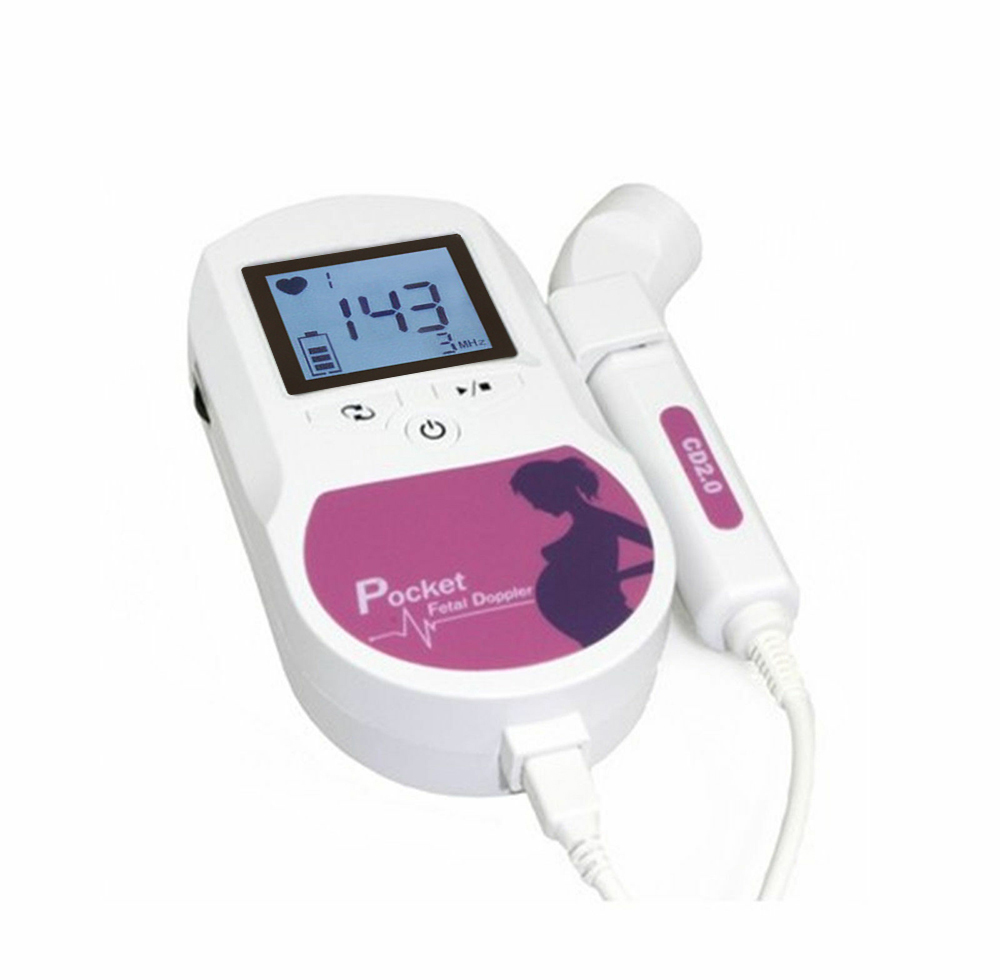 Doppler fœtal de poche 2MHZ 3MHZ 8MHZ, A B C, détecteur de battements de cœur pour bébé, moniteur de fréquence cardiaque à domicile pour femme enceinte