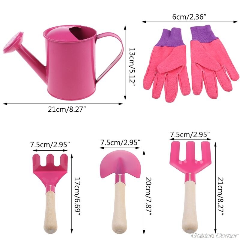 Rastrillo de pala para niños y niñas, juego de herramientas con bolsa, juguetes de , M06 21,