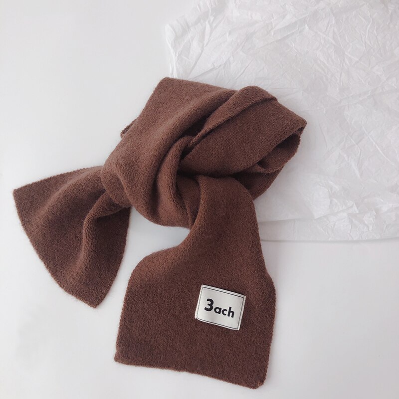 Autunno inverno bambini ragazzi ragazze sciarpa morbido caldo imitazione Cashmere fazzoletto da collo sciarpe per bambini 13 colori: Brown