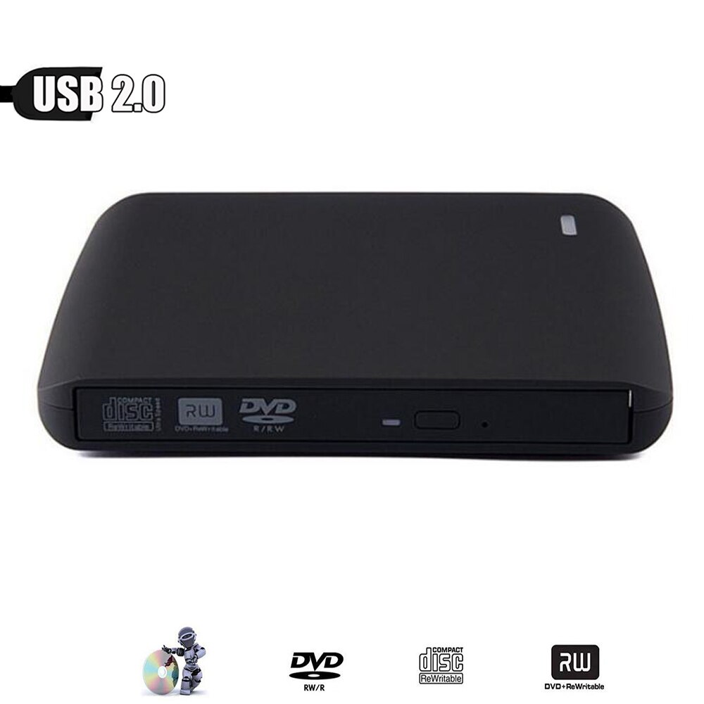 Externe USB 2.0 Hoge Snelheid DL DVD RW Brander CD Writer Slim Draagbare Optische Drive voor Asus dell Acer MacBook netbook Universele
