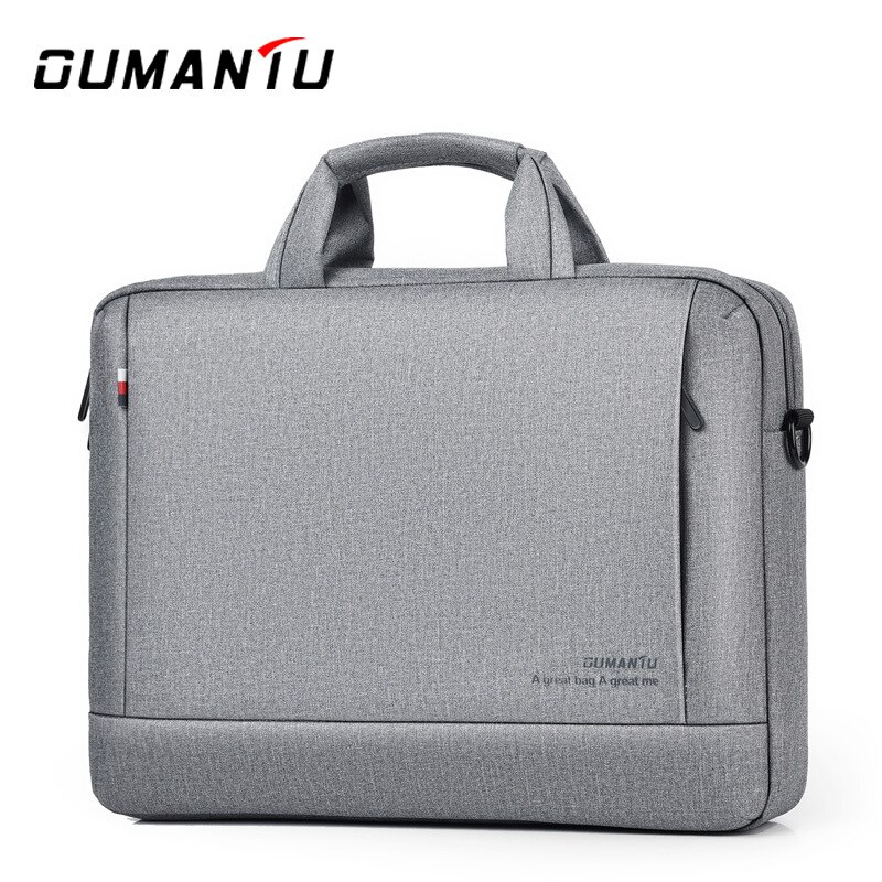 Mannen Handtas Trend Mode Toevallige Oxford Doek Satchel Zomer Leuke Luxe Tassen Heren Zakelijke Laptop Schoudertas: light grey