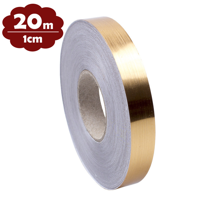 1 Roll Floor Tile Silver Gold Adhesive Strip Seam Sticker Mildewproof Ceramic Tape Self Adhesive Tile Sticker Home Decorations: width 1CM