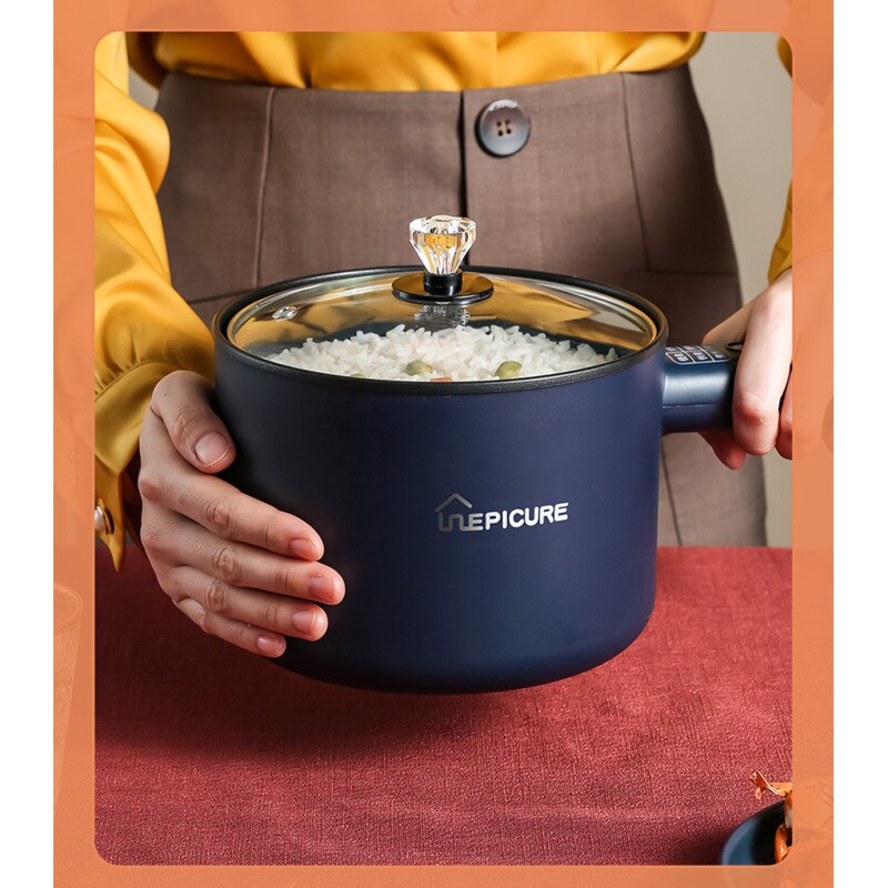 Elektrische Fornuis Machine Huishoudelijke 1-2 Mensen Pot Multi Elektrische Rijstkoker Non-stick Pan 110-220V Enkele/Dubbele Laag