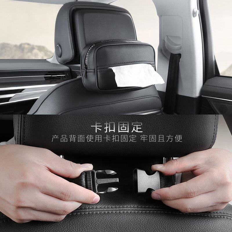 Mitsubishi Pajero accessories Leather Tissue Storage Box Pajero Pinin io Full Montero v73v75v77v87v9395v97v98 Decoration