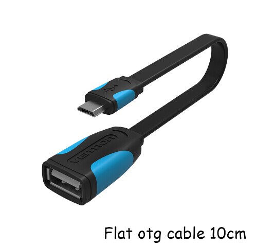 VENTION Micro USB OTG Cable Adapter for Xiaomi Redmi Note 5 Micro USB Connector For Samsung S6 Tablet Android USB2.0 OTG Adapter: A09 10CM Black