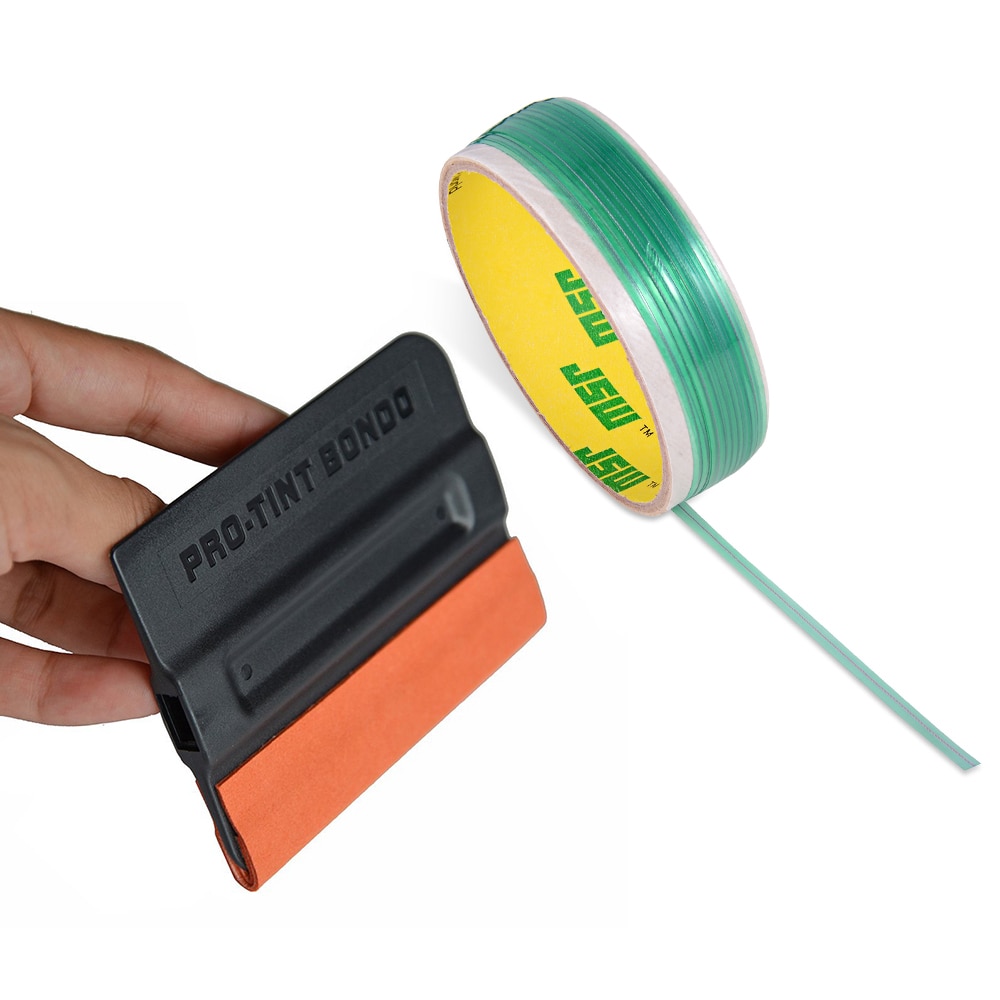 Foshio 500 Cm Knifeless Tape + Venster Koolstofvezel Zuigmond Vinyl Auto Film Wrap Snijden Tape Sticker Lijn Auto accessoires