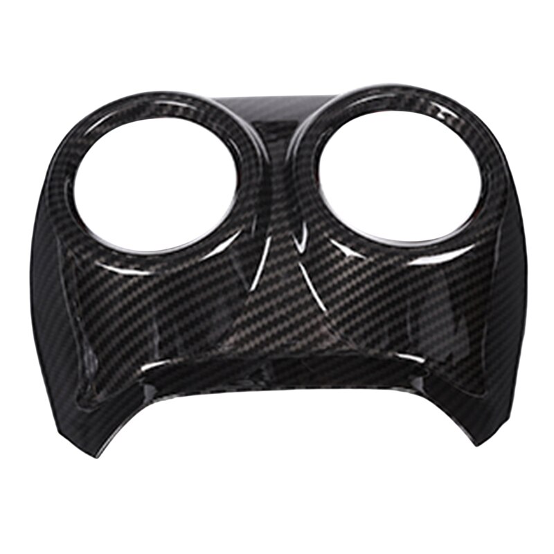 Carbon Fiber For Alfa Romeo Stelvio Abs Plastic Rear Air Conditioning Vent Outlet Cover Trim Car Accessories