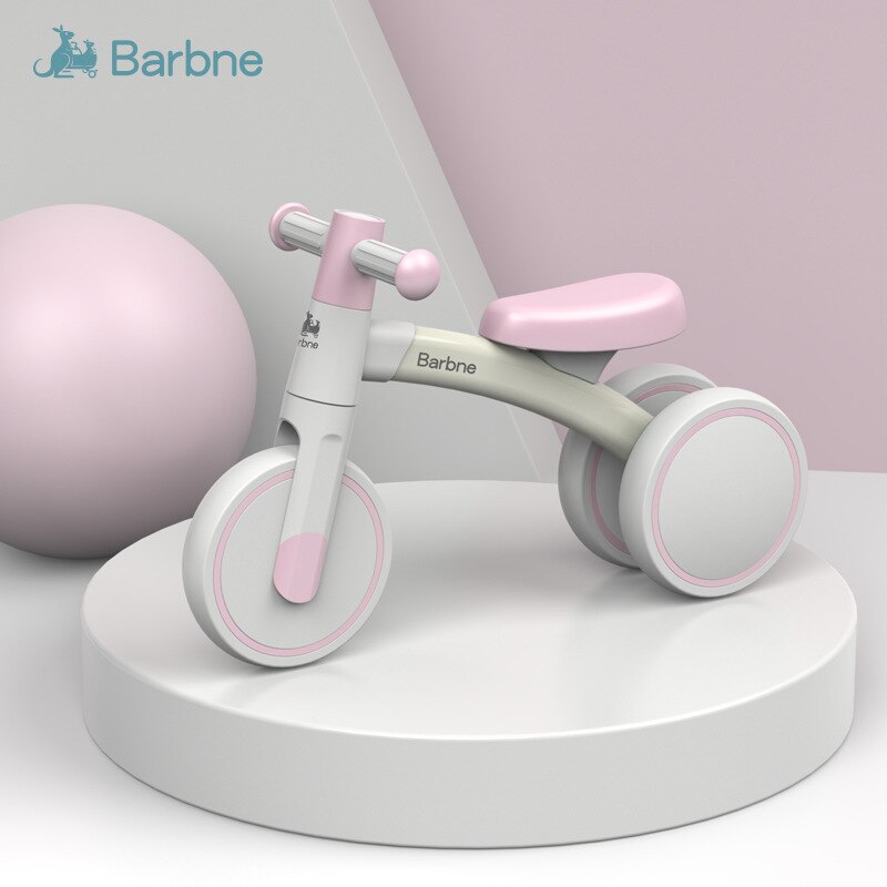 Baba – voiture d&#39;équilibre coulissante pour enfants de 1 à 3 ans, jouet pour bébés et tout-petits: Pink-Three Wheels