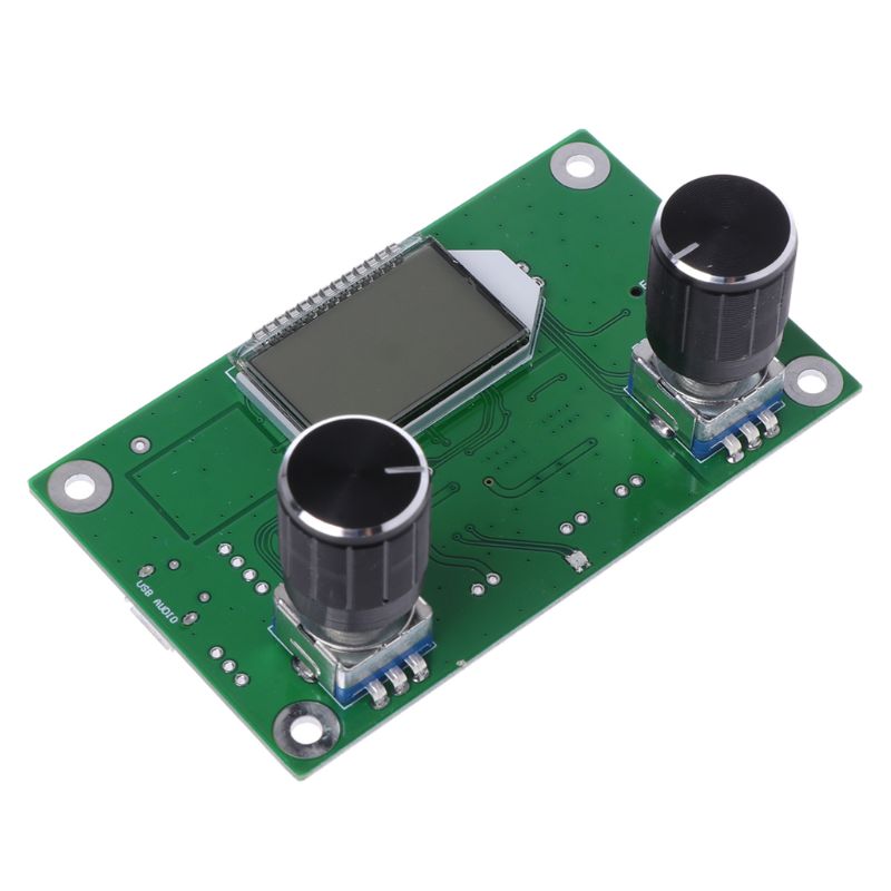 Módulo receptor de rádio fm estéreo digital 87-108mhz dsp &amp; pll lcd + controle serial