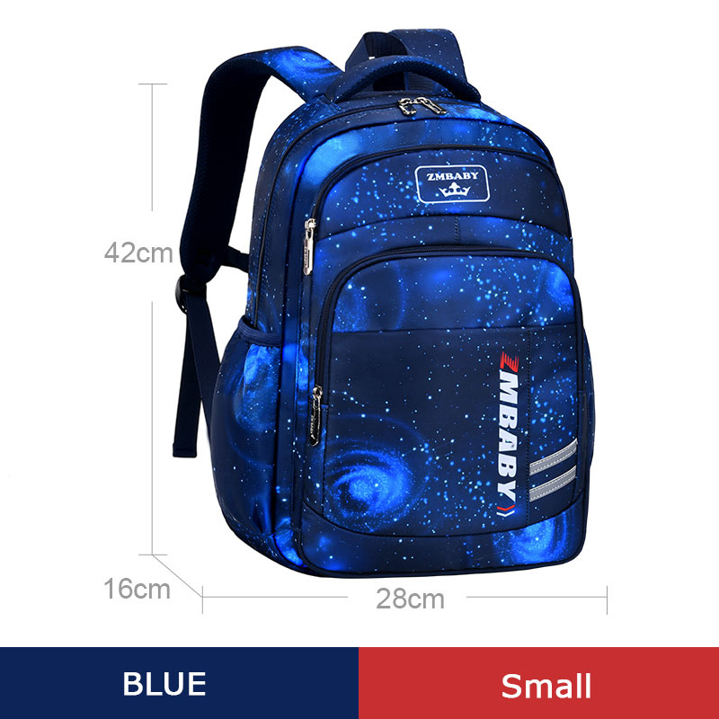 Schule Taschen Für Mädchen Und Jungen Reise Schulranzen Jugendliche Schule Rucksäcke Wasserdichte freundlicher Schulranzen bolso escolares: Blau klein