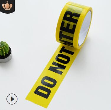 25M Yellow Decoration Warning Tape Safety Adhesive Tapes Danger Caution Barrier Remind Work KEEP OUT/ CAUTION/ DANGER /FRAGILE: D
