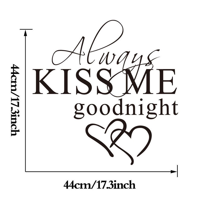 English Letter Wall Stickers Art Words Wall Decals TV Backgound Wallpaper Mural Living Room Bedroom Decoration