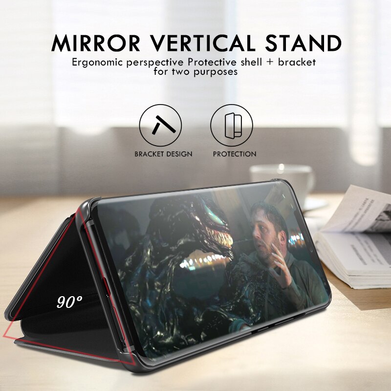 redmi 9c case smart mirror flip case For xiaomi redmi 9c 9 c c9 xiomi xaomi xaomi redmi9c stand book phone cover coque fundas