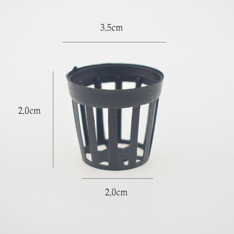 5pcs/lot Fish Tank Plants Planting Basket Plants Cup Packing Plants for Medium Tissue Culture Basin Plastic Plants Basket: Small