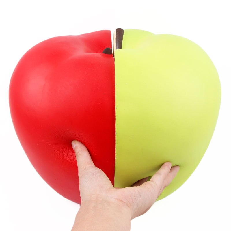 Large Apple Jumbo Fruit Squishy Slow Rising Big Size Cartoon Squeeze Toys Kids Fun Soft Stress Relief Exquisite Child