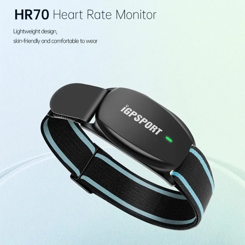 Igpsport hr40 hr70 dupla frequência ant + cinto de monitor de freqüência cardíaca bluetooth-compatível fitness correndo velocímetro app computador da bicicleta