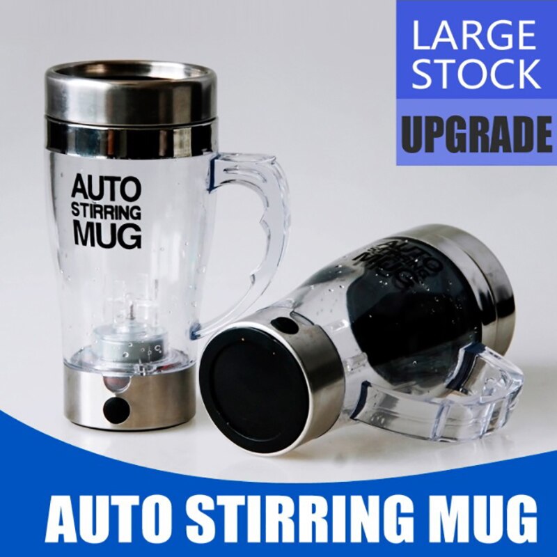BAISPO Zelf Roeren Mok Automatische Elektrische Lui Automatische Koffie Mengen Thee Mix Cup Reizen Mok Dubbele Geïsoleerde thermische Cup