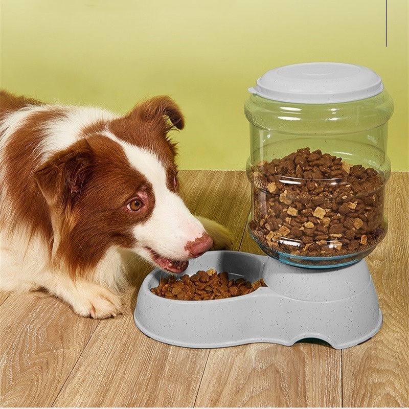 Distributeur d'eau de grande capacité pour animaux de compagnie, alimentation automatique pour chien, bol de nourriture pour petit chien, dispositif de bouteille de simulation, fournitures pour animaux de compagnie, 3,8 L