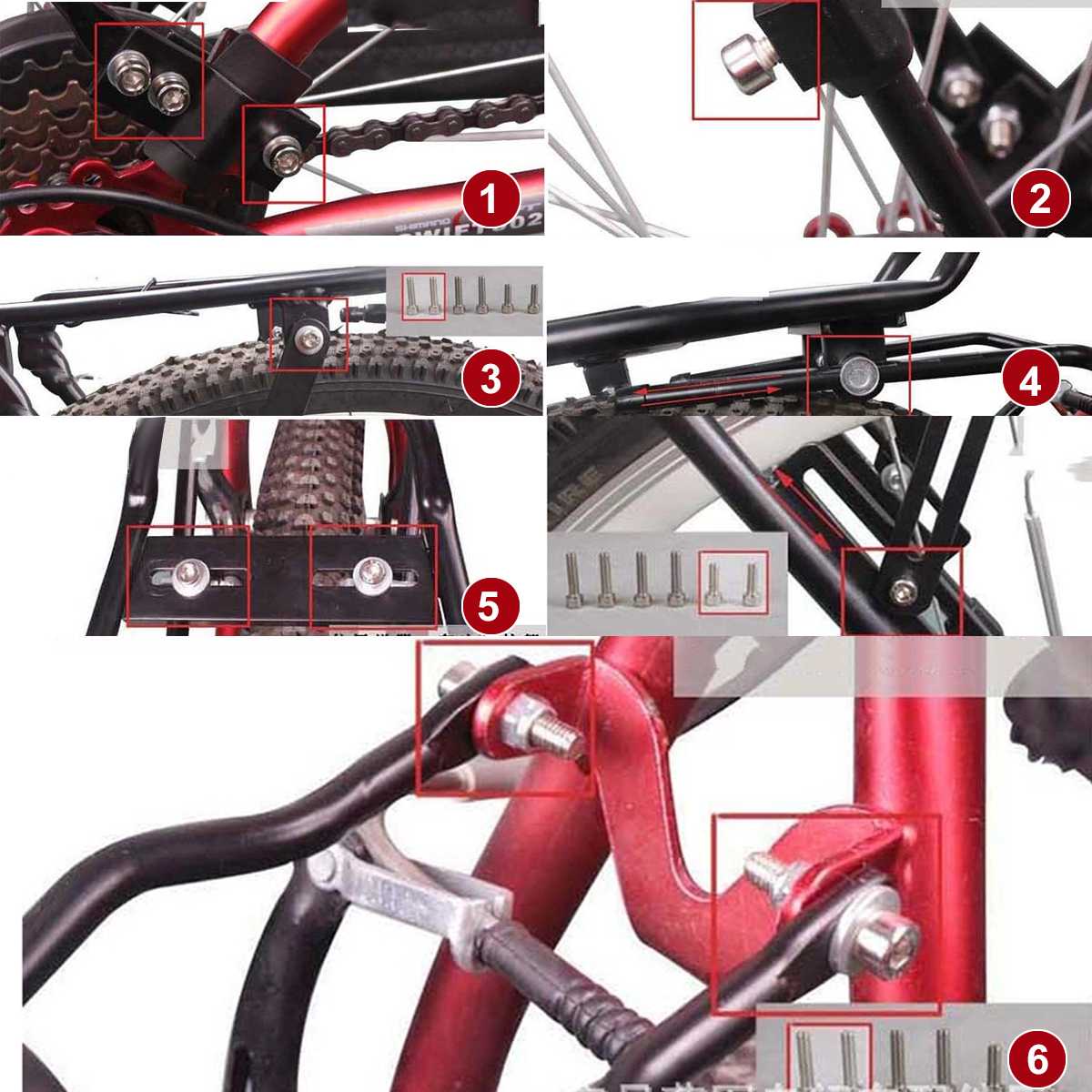 Cykelstativ aluminiumslegering 35kg bagagebærer bagagerum til cykler mtb cykel bageste hylde cykling cykelholdere udendørs sport