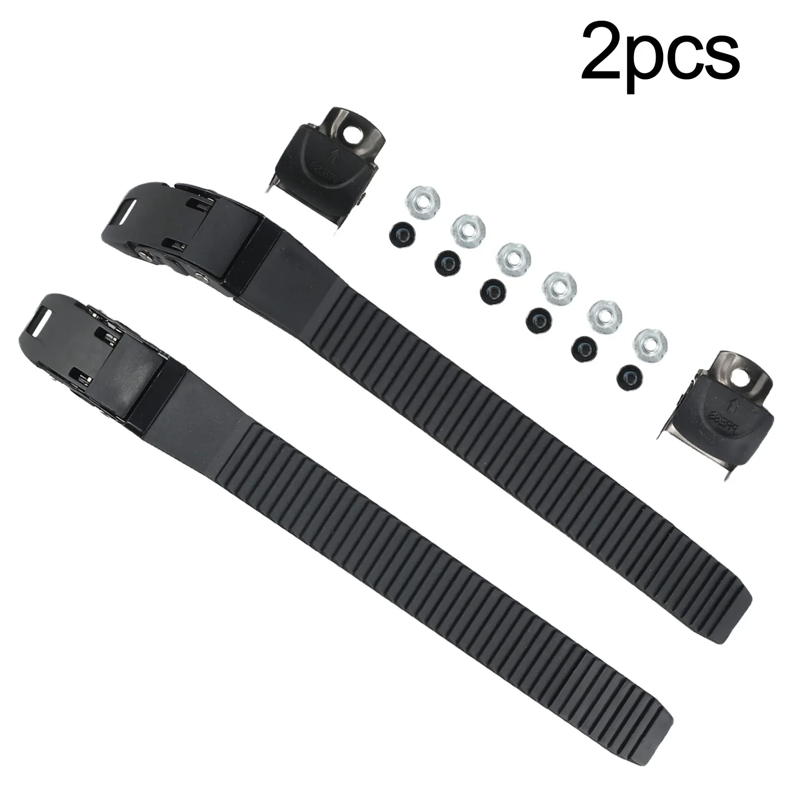 Nueva correa práctica patines Lnline zapato seguro zapatos Correa monopatín 210*22*5mm 30g accesorios plástico negro