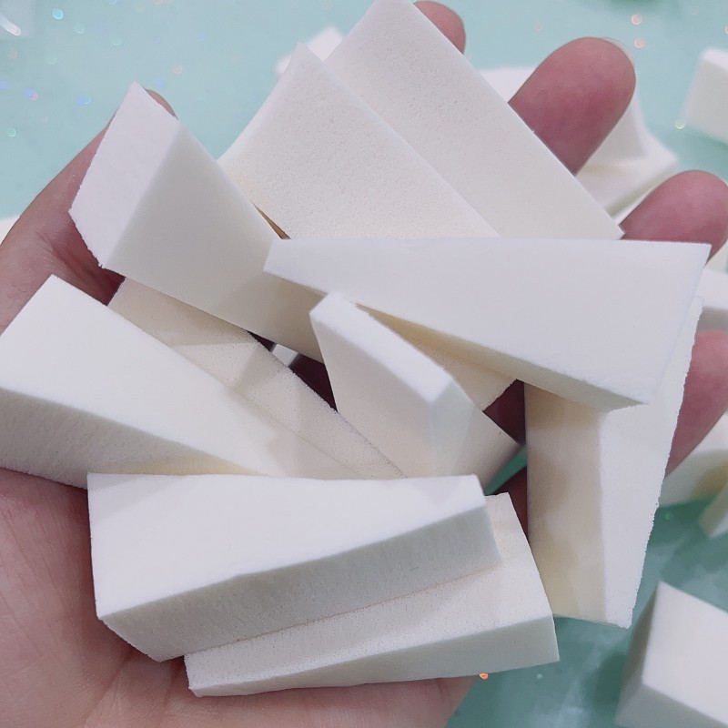 20/50 pezzi triangolo bianco spugna morbida pennello per unghie effetto sfumato pittura gel alone strumento per tintura pennello manicure fai da te trucco spugna Q9