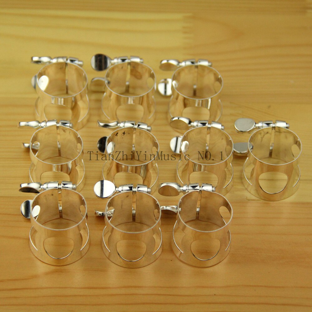 Clarinet parts bB Clarinet ligature 10pcs Silver plafe