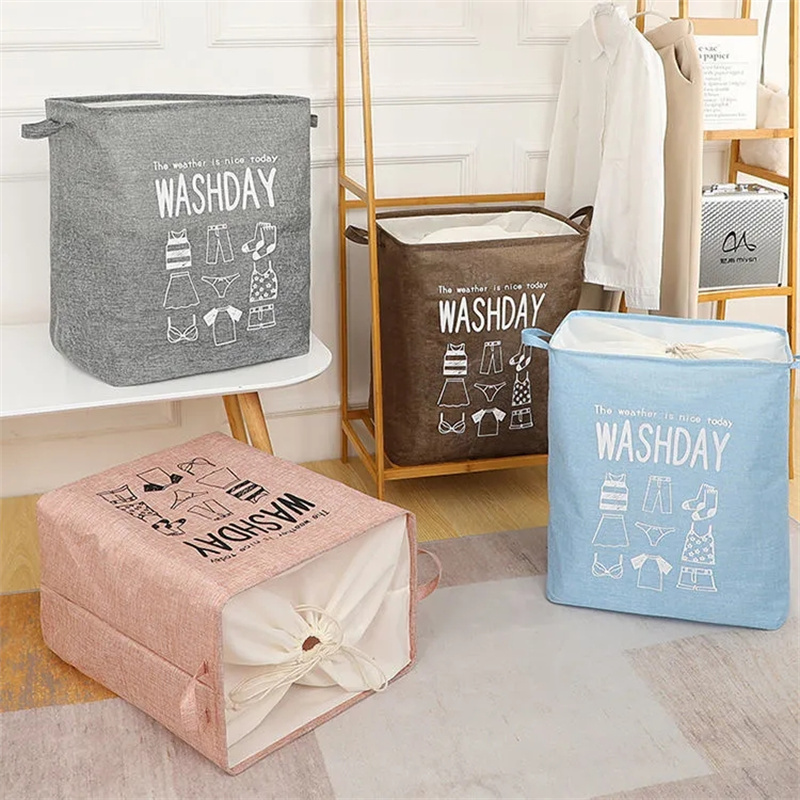 105L Dikke Katoenen Trekkoord Zak Quilt Opbergtas Katoenen Dekbed Opbergtas Garderobe Plus Size Opbergtas Thuis Opslag