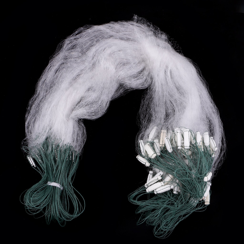 25 Meters Fishing Gill Net 1 Layer Monofilament Fishing with Mesh Trap Float Efficient Fishing Tackle Fishing Net Equipment