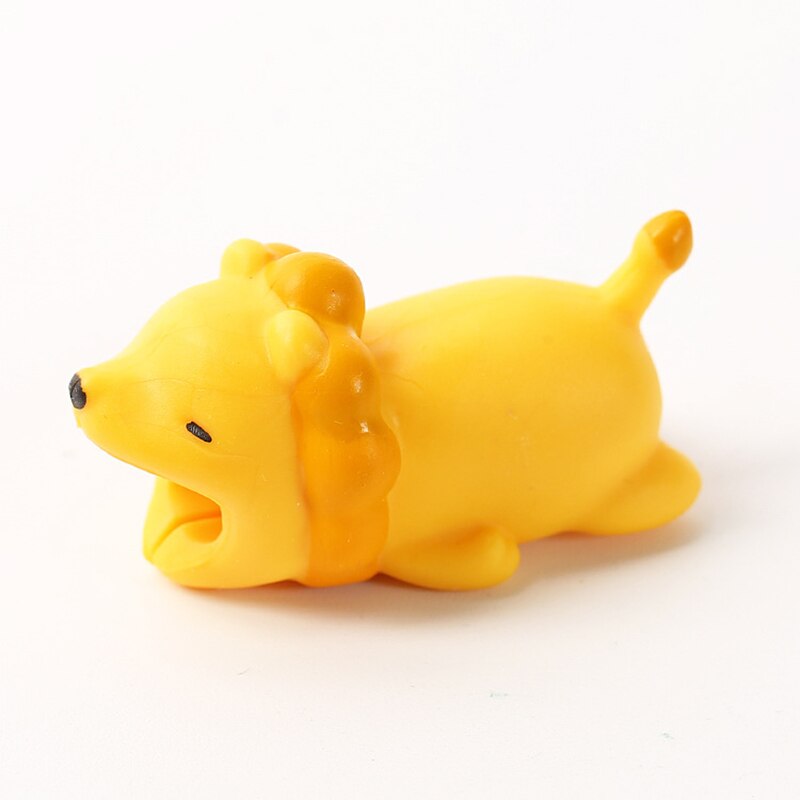 1pc Cute Animal Bite USB Cable Protector Desktop Organizer Kawaii Stationery Home Office Supplies Desk Accessories: B