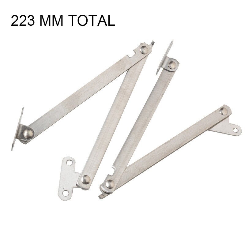 Stainless Steel Furniture Cupboard Rotatable Folding Lid Support Hinge Pneumatic Gas Spring For Wood Furniture Hardware: A