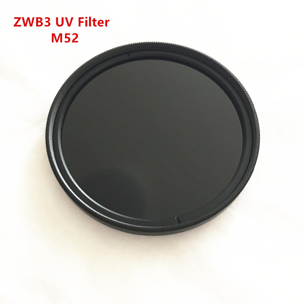 52mm 253.7 254nm zwb 3 ug5 u-330 uv pass filter med metalring