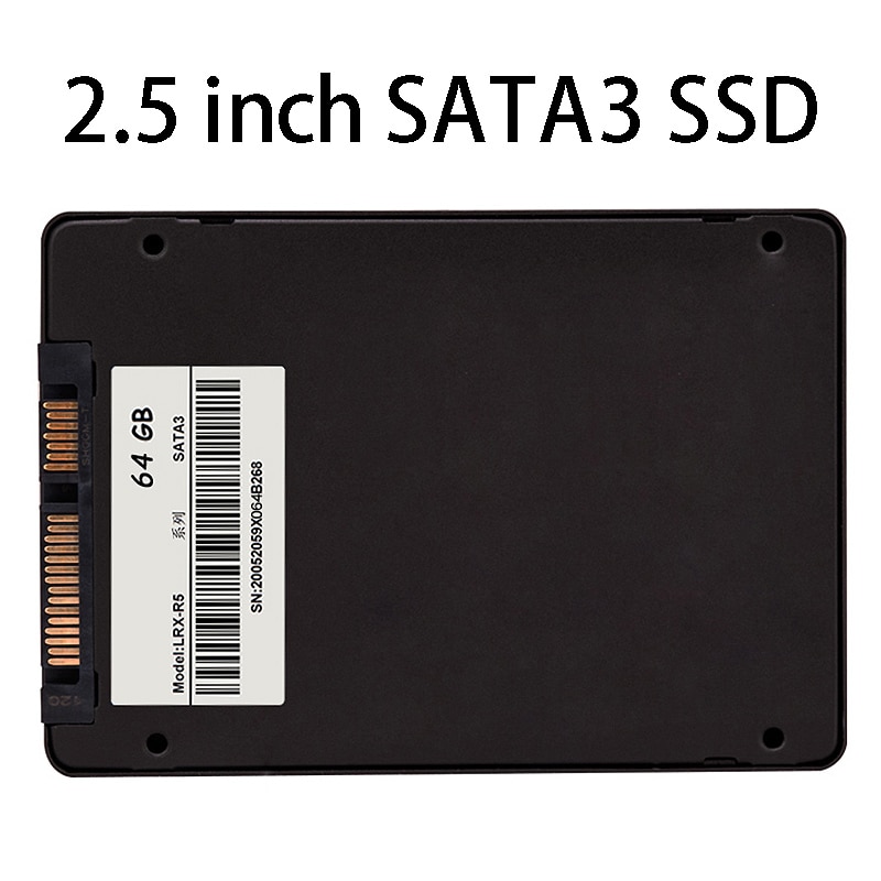 SSD de 64G, unidad interna de estado sólido SATA3 de 2,5 pulgadas para escritorio/portátil, unidades universales de estado sólido: Default Title