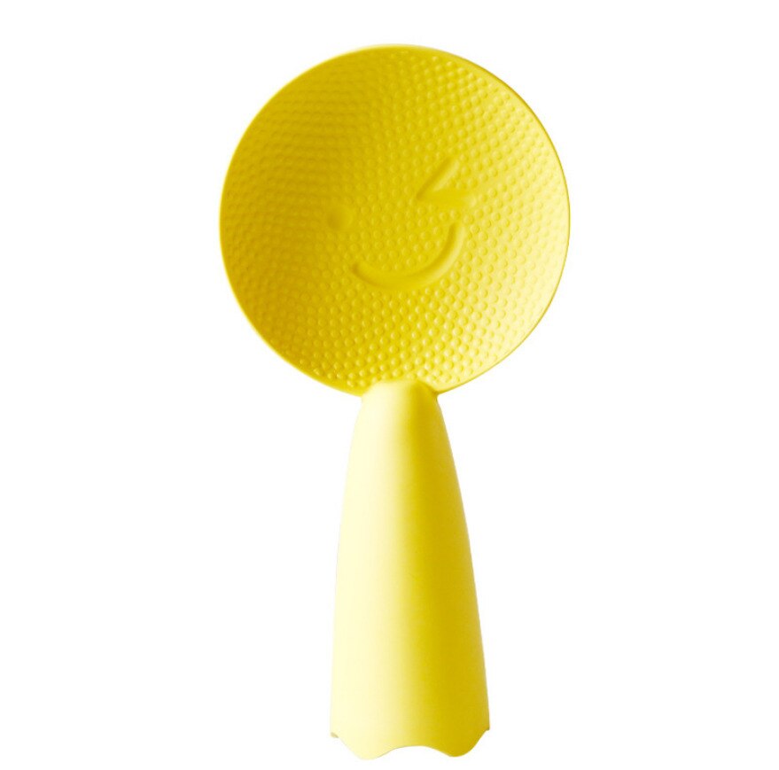 Leuke Vorm Pp Plastic Lepel Rijst Huishoudelijke Konijn Smiley Non-stick Rijst Lepel Keuken Items Creatieve Rijst Spatel Serveren lepel: 1pcs yellow