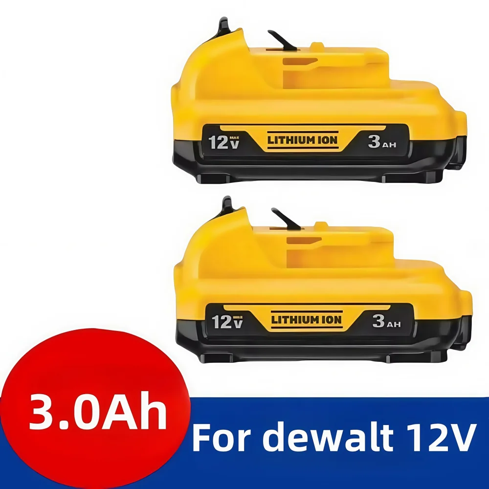 1-3Pack 10.8V/12V 3.0Ah Volt Max Lithium Battery For Dewalt DCB120 DCB123 DCB122 DCB127 DCB124 DCB121 Li-ion Power Tools Battery
