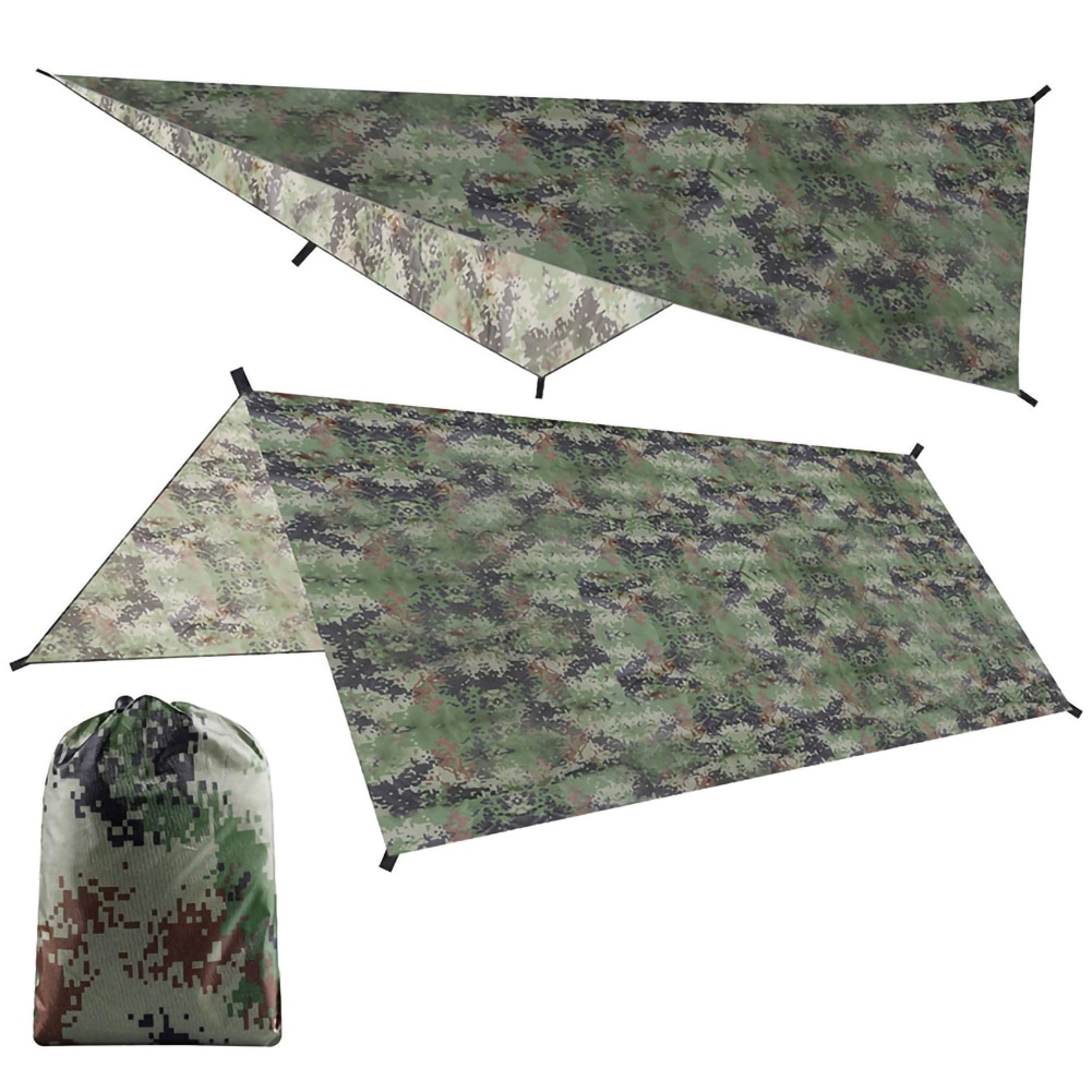 Waterdichte Camping Picknick Tent Tarp Onderdak Hangmat Luifel Zonnescherm Regen Vliegen Cover 100X145CM: Default Title