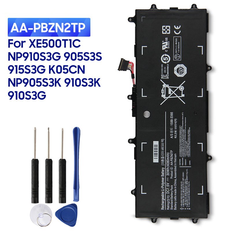Original Replacement Battery AA-PBZN2TP For Samsung Chromebook XE500T1C XE303C12 905S3G 910S3G 915S3G 915S3G-K01 30Wh