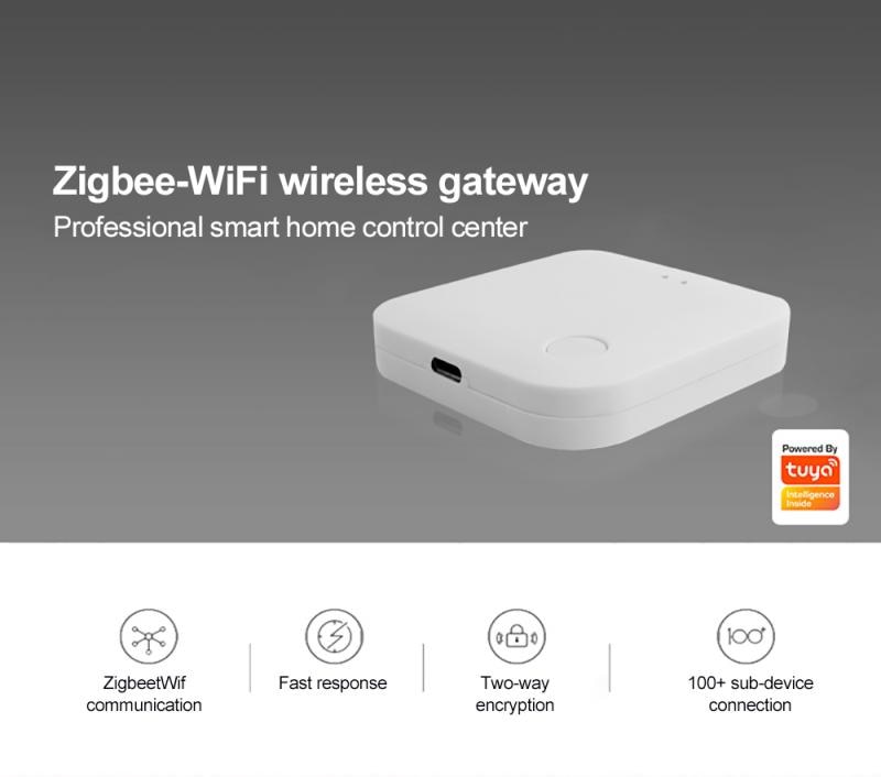 Tuya smart lufttryk temperatur fugtighed miljøsensor smart kontrol via smart home app zigbee-forbindelse: Gateway