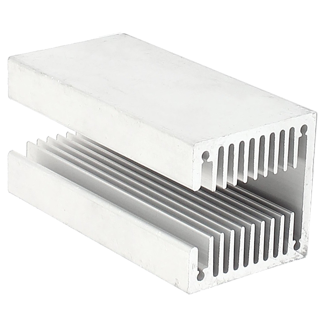 1 x silver-aluminum radiator U 80 * 40 * 40mm