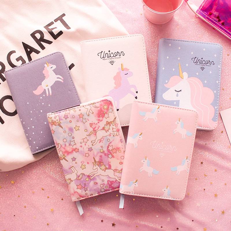 A6 Kawaii licorne cahier dessin animé livre à la main quotidien hebdomadaire calendrier Agenda Agenda organisateur Journal laitier bloc-notes enfants
