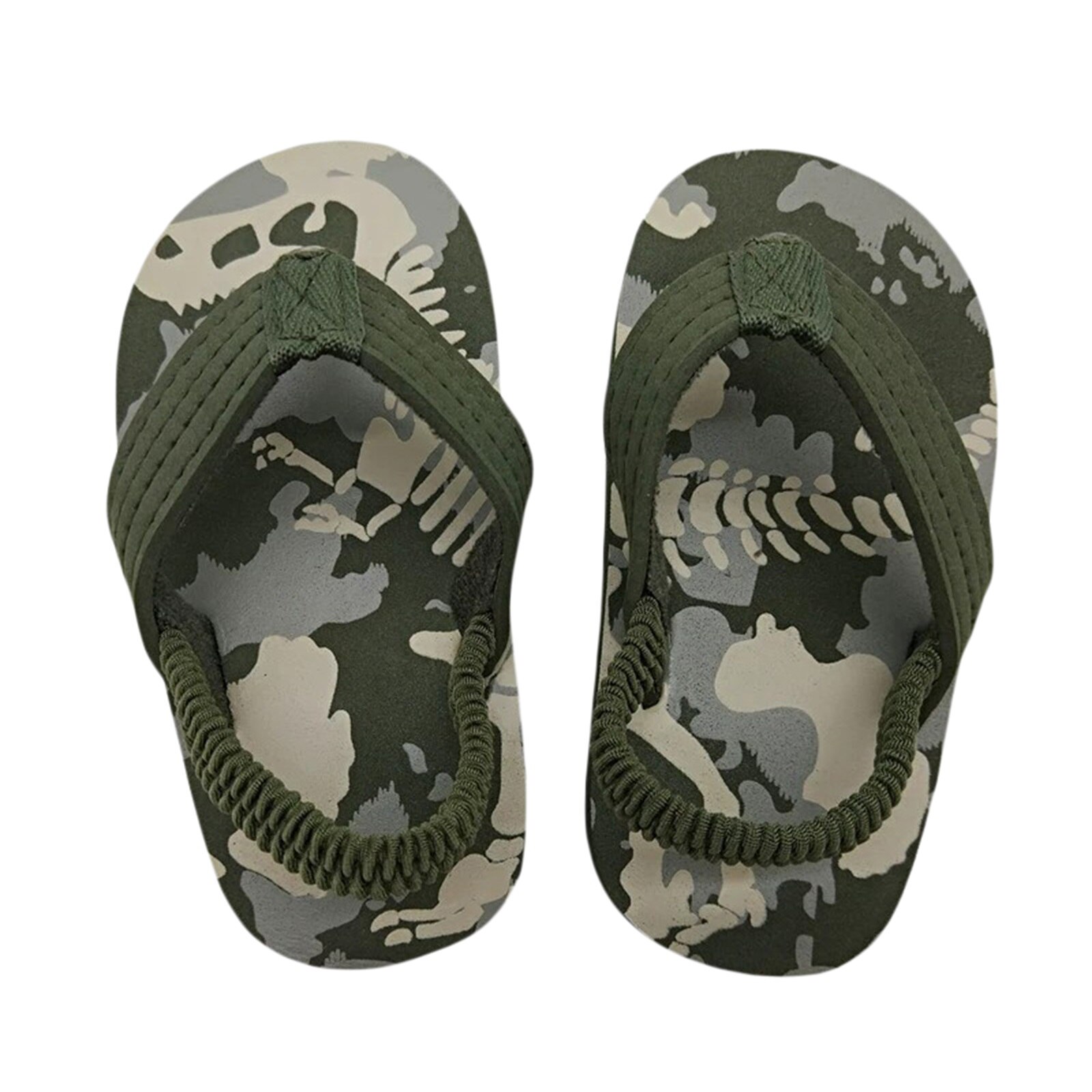 Tongs d'été pour bébés filles, pantoufles imprimées, sandales de bain, douche, plage, piscine, talon élastique, étanche, décontractées