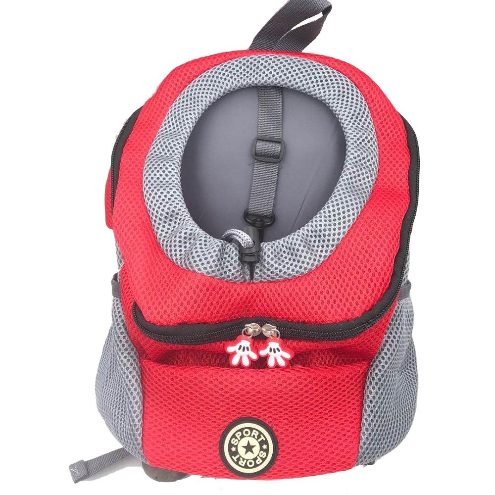 Pet Dog Carrier Kat Puppy Rugzak Tas Draagbare Reizen Front Outdoor Wandelen Hoofd Uit Dubbele Schouder Sling Blind