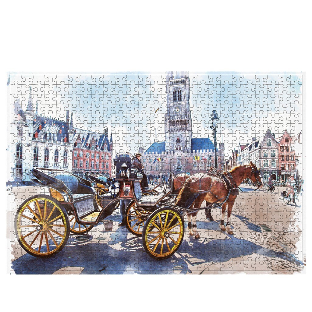 FAI DA TE puzzle di Puzzle 500 pezzi di puzzle di Puzzle per Bambini di Età Educativi Giocattoli di puzzle Di Decorazione Della Parete di Casa Pittura Regalo Di Compleanno: Grigio