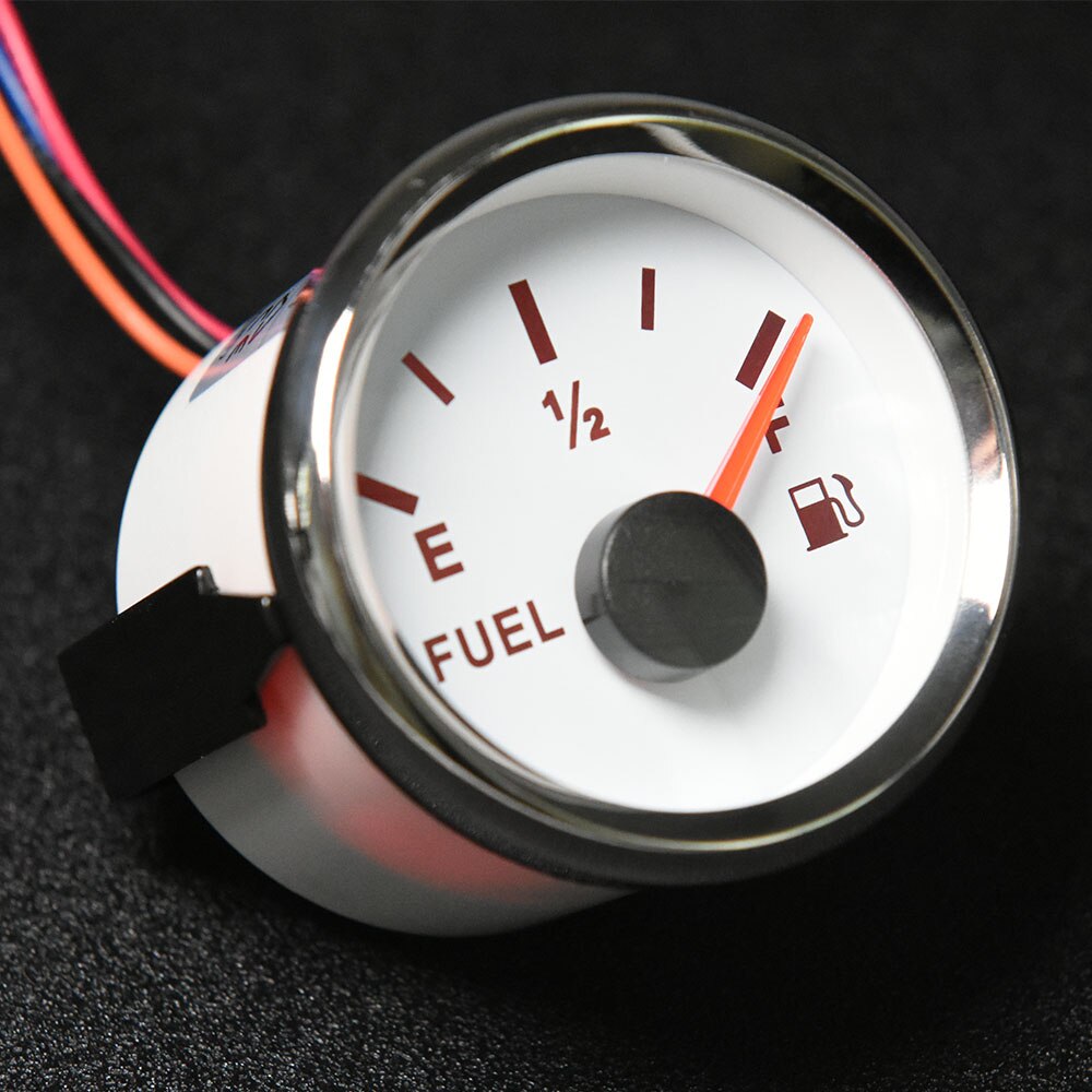 52MM Fuel Level Gauge with Oil Tank Level Indicator Meter with Fuel Level Sensor 150MM 200MM 250MM 300MM 0-190ohm Fuel Gauge