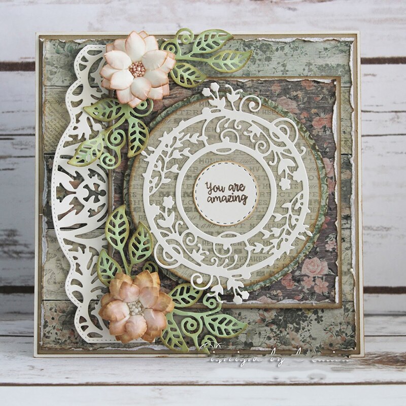 Bunnymoon Two Leaves Metal Cutting Dies Embossing Scrapbooking Stencil Craft Cut Dies For DIY Card Handmade