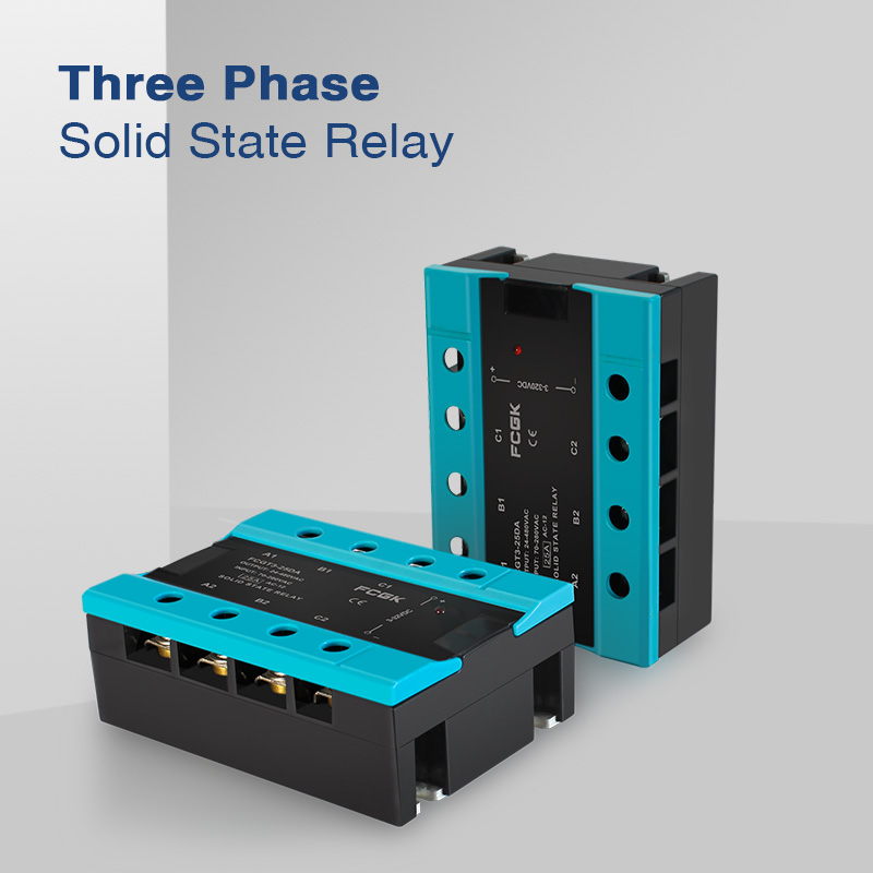 Da Drie Fase Solid State Relais 25A 40A 100A Dc Naar Ac 3 Fase Ssr 3-32V Dc controle 24-480V