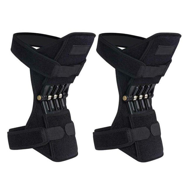 Genouillère Protection Booster puissance Joint soutien genou genouillère puissance ascenseur rebond ressort Force genouillère rehausseur genouillère protecteur: 1 pair