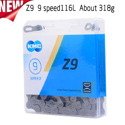 KMC Z9 Fietsketting - 9/10/11 Speed Goud - 116 Schakels - voor Mountainbike & Racefiets: Default Title