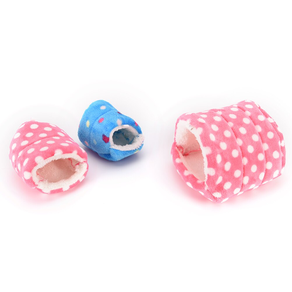 2Pcs Hamster House Cage Accessories Mini Animals Hamster Bed Cotton Pet Nest Pig/Cat/Dog Chinchillas Squirrel Bed Nest