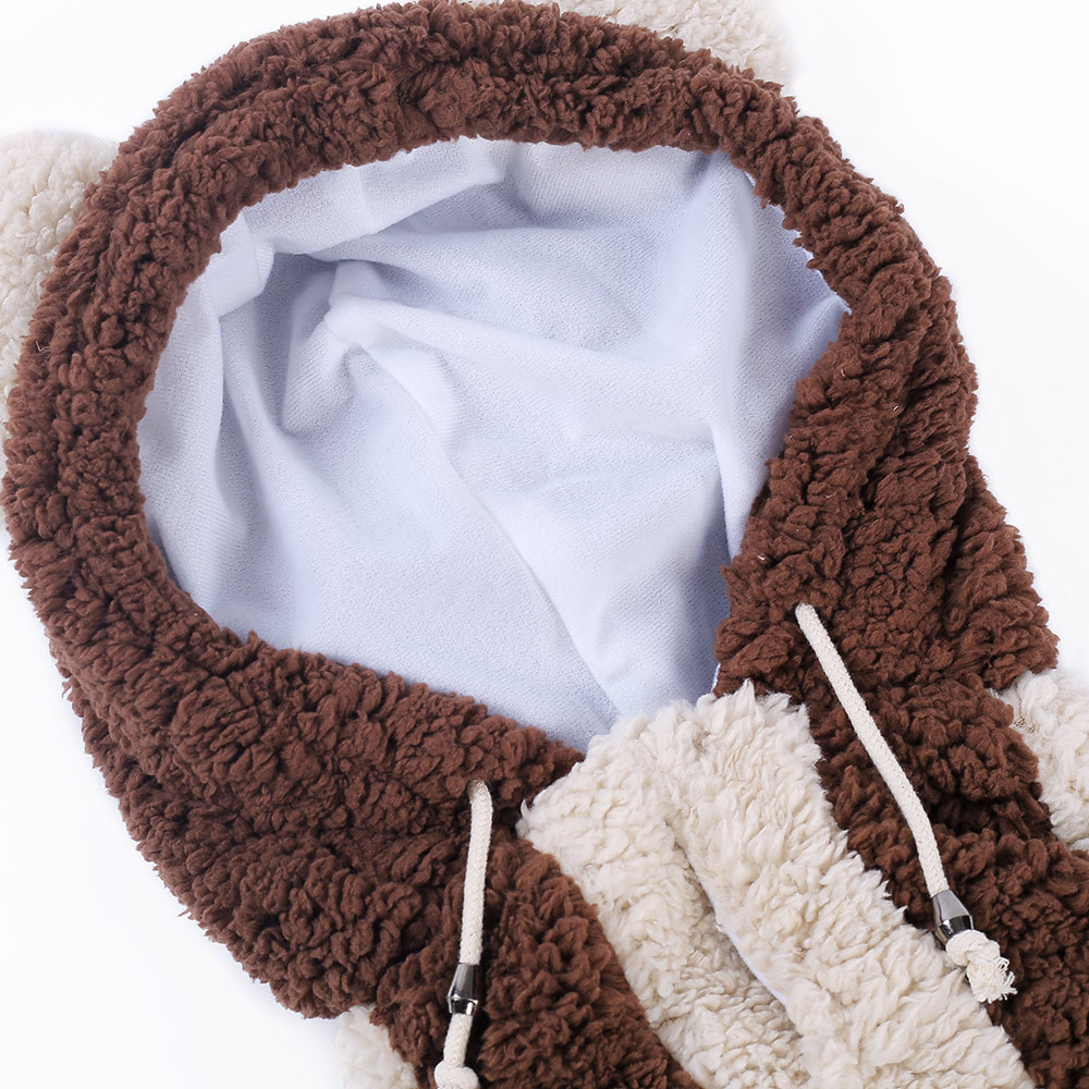 Ubrania przemienienia dużego psa zagęszczony dwunożny duży placki jesienno-zimowy z kapturem bawełniane dla psa ubrania artykuły dla zwierząt